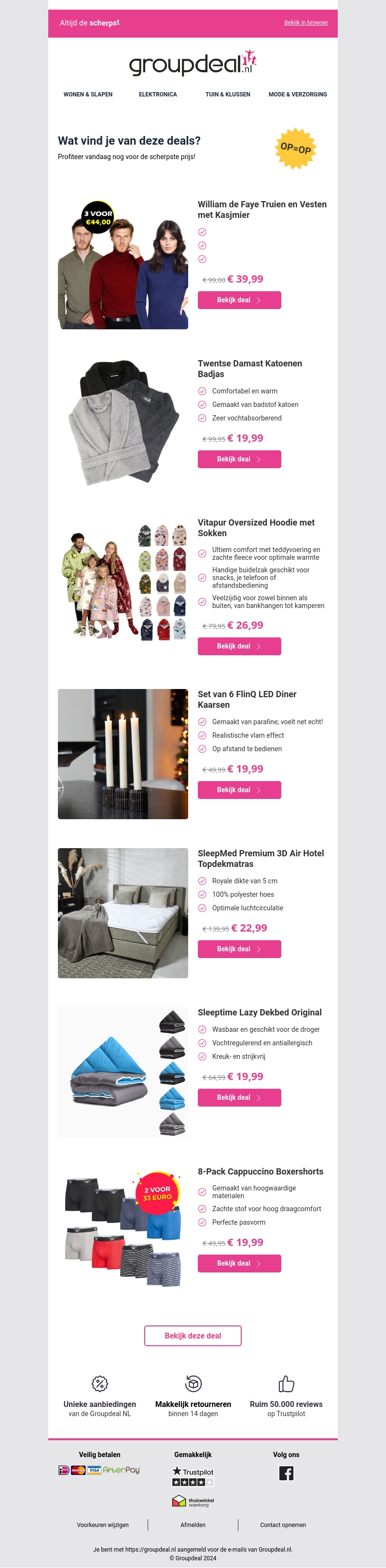 Pak deze deals voordat ze verdwijnen! Pak deze deals voordat ze verdwijnen!