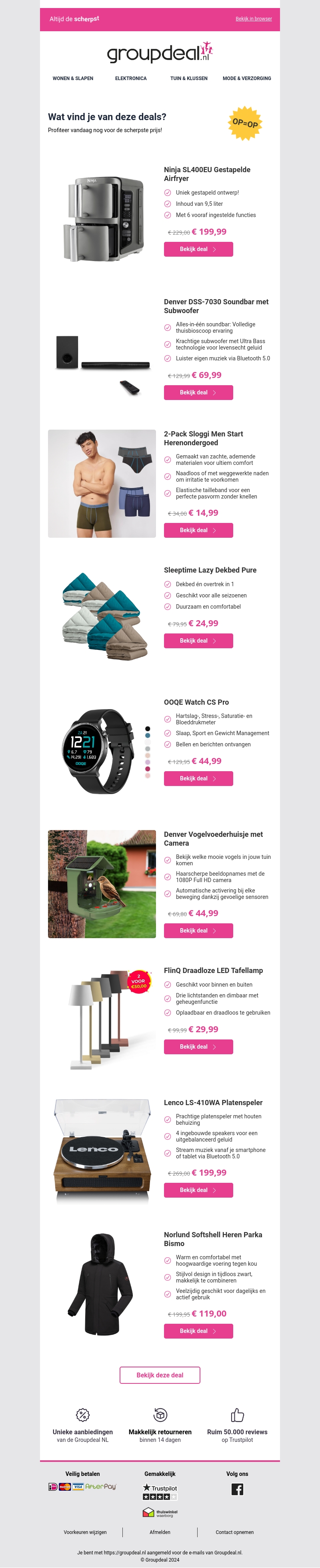 Pak deze deals voordat ze verdwijnen! Pak deze deals voordat ze verdwijnen!