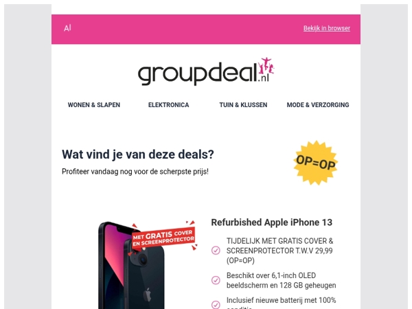Pak deze deals voordat ze verdwijnen!