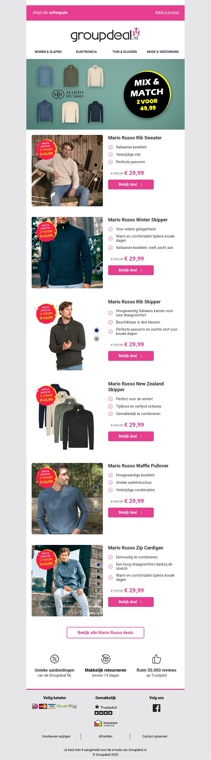 Mix & Match je favoriete truien voor maar 49,99! 👕 Mix & Match je favoriete truien voor maar 49,99! 👕