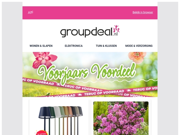 Wees er snel bij, voor je te laat bent...