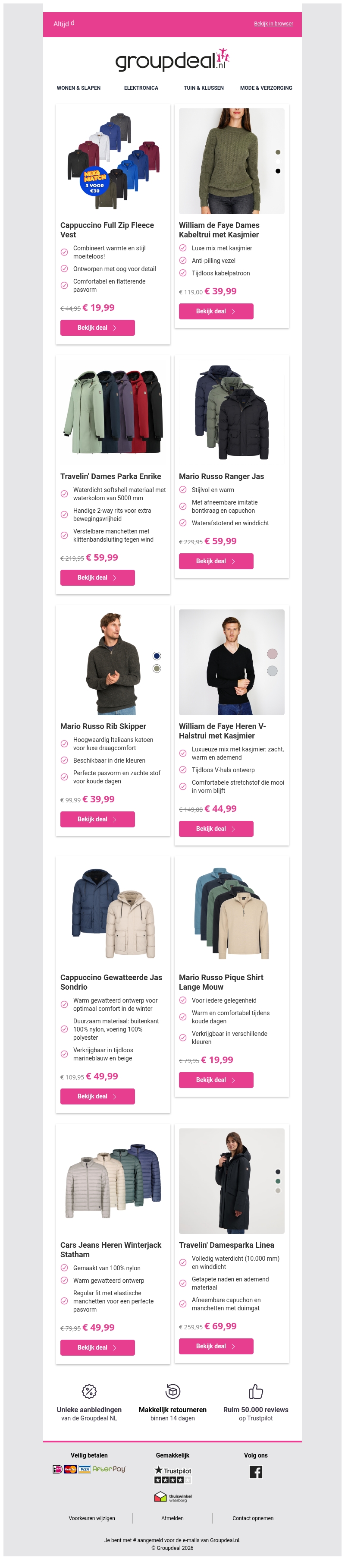 Koude dagen vragen om warme deals: winterjassen en truien in de uitverkoop ❄️ Koude dagen vragen om warme deals: winterjassen en truien in de uitverkoop ❄️