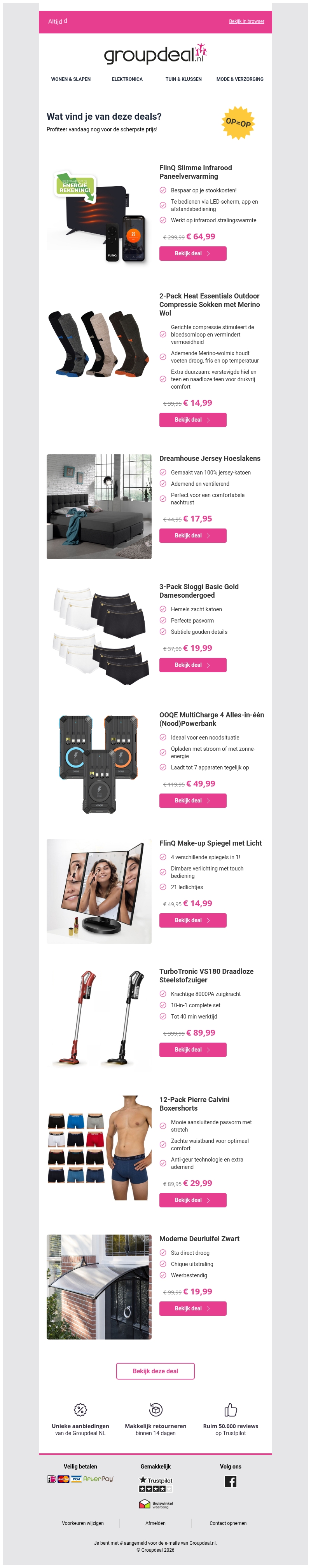 Deze aanbiedingen wil je niet missen Deze aanbiedingen wil je niet missen
