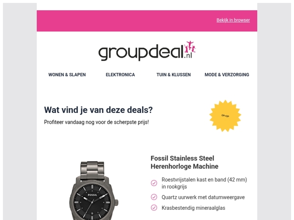 Klaar om te besparen? Bekijk snel de dagdeals
