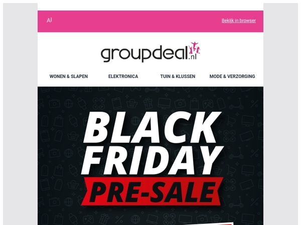 BLACK FRIDAY: De PRE-SALE is hier! 🛒🚨🤩