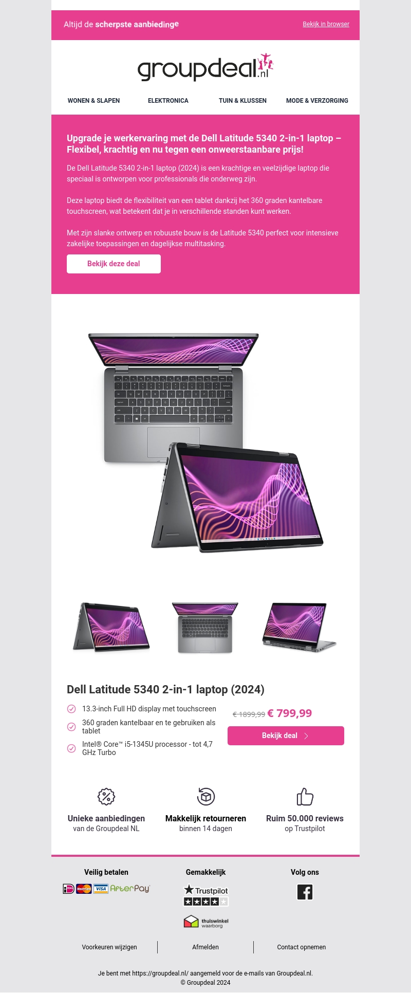 STUNTPRIJS: Dell Latitude 2-in-1 Laptop (2024) 🚨 STUNTPRIJS: Dell Latitude 2-in-1 Laptop (2024) 🚨