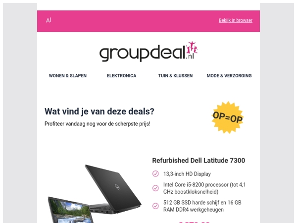 Pak deze deals voordat ze verdwijnen!