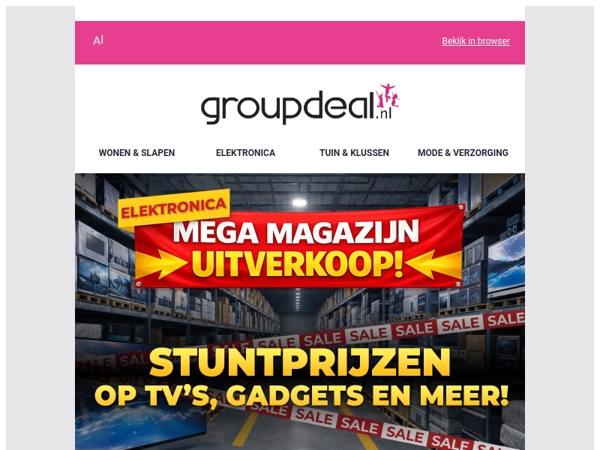 Mega Elektronica Sale 📱 slimme apparaten voor slimme prijzen
