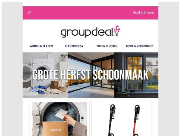 Grote herfst schoonmaaksale! 🧼🧽🧹
