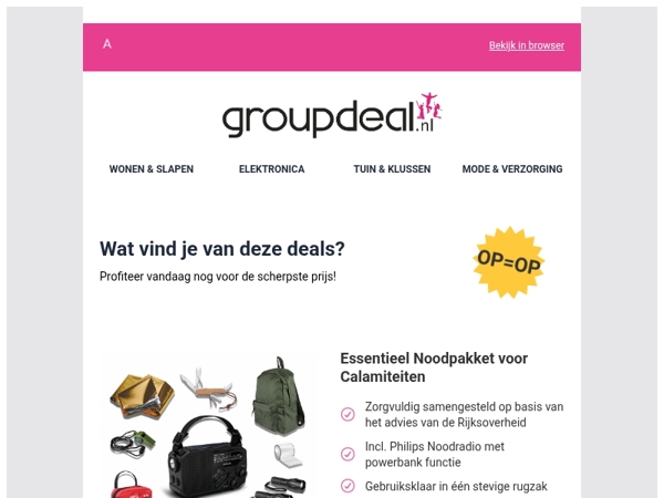 Klaar om te besparen? Bekijk snel de dagdeals