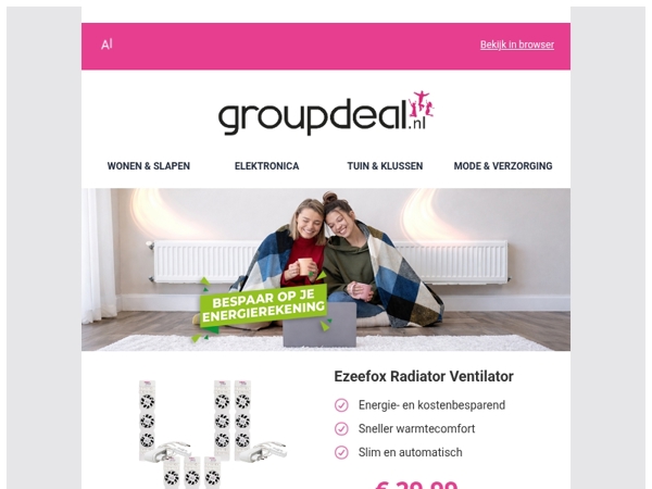 Slim verwarmen nu gasprijzen stijgen 💰