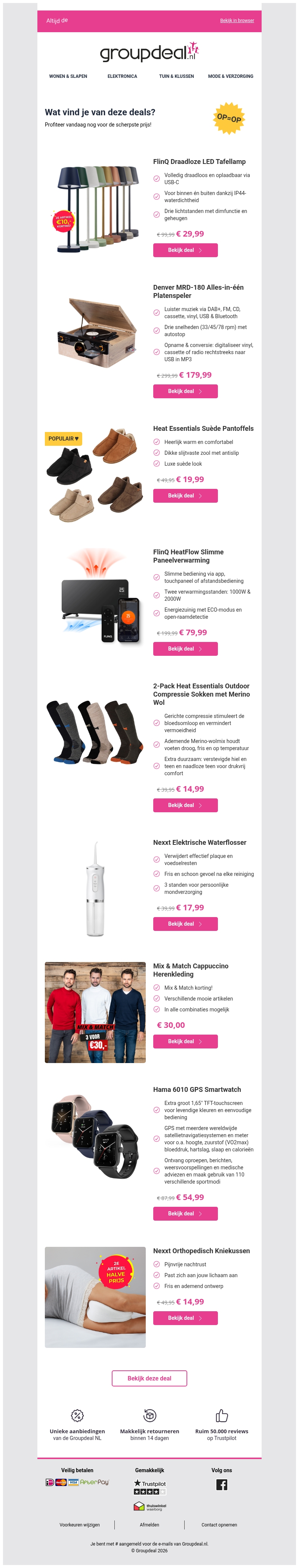 Pak deze deals voordat ze verdwijnen! Pak deze deals voordat ze verdwijnen!