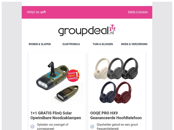 Bekijk de beste deals van deze week!