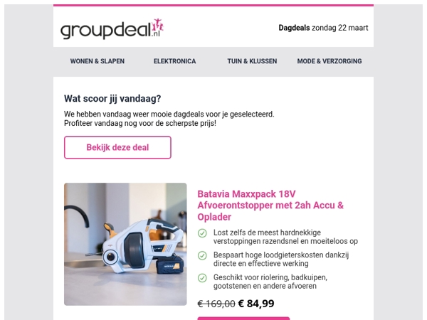 Bekijk de beste deals van de dag
