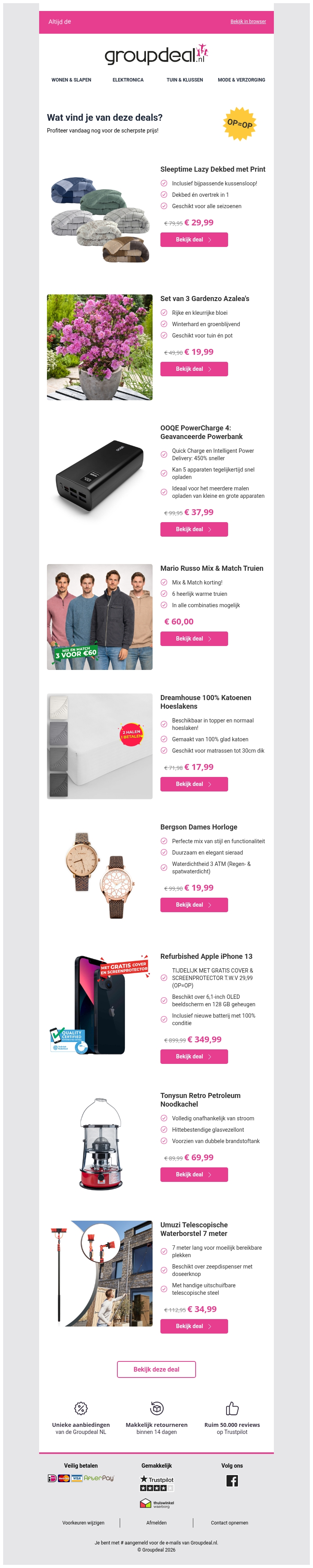 Deze aanbiedingen wil je niet missen Deze aanbiedingen wil je niet missen