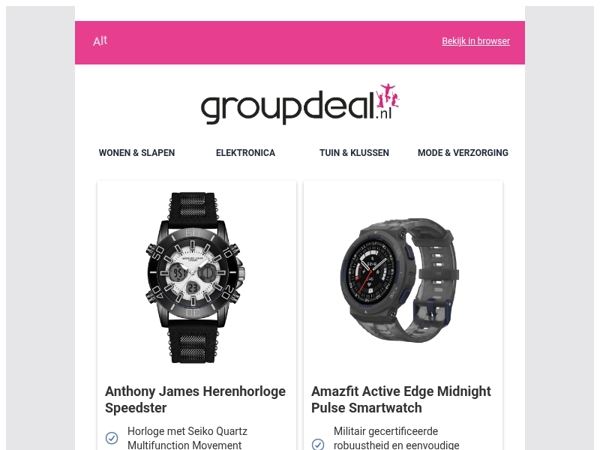 Bekijk de beste deals van deze week!