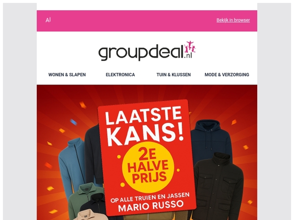 🚨 LAATSTE KANS: ALLE truien én jassen van Mario Russo - 2de artikel halve prijs! 🧥👕
