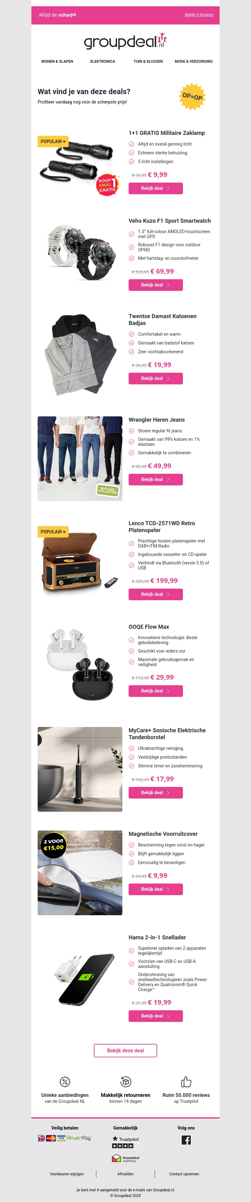 Pak deze deals voordat ze verdwijnen! Pak deze deals voordat ze verdwijnen!