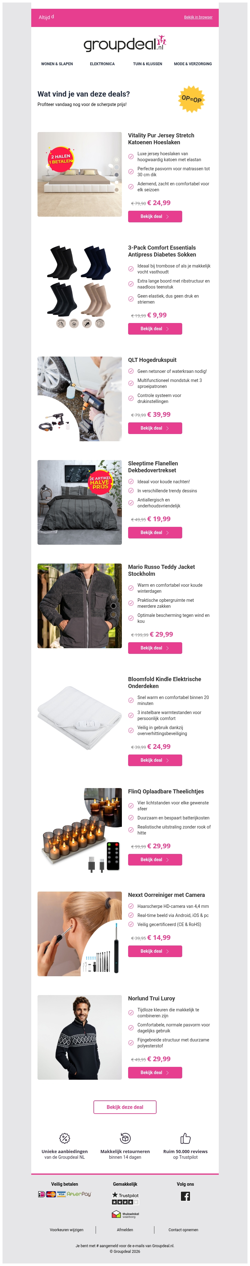 Iedere dag de beste aanbiedingen voor jou Iedere dag de beste aanbiedingen voor jou