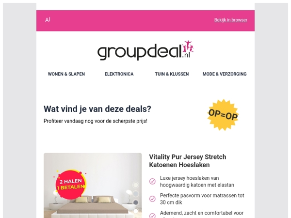 Iedere dag de beste aanbiedingen voor jou