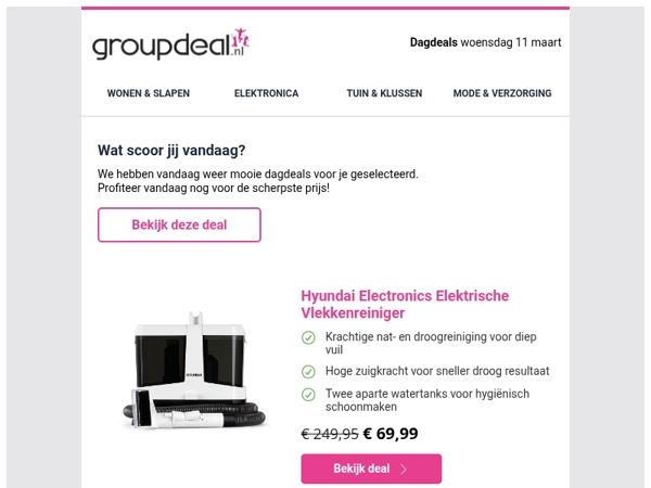 Iedere dag de beste aanbiedingen voor jou