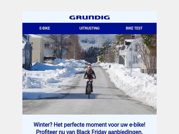 Winter? Het perfecte moment voor uw e-bike!