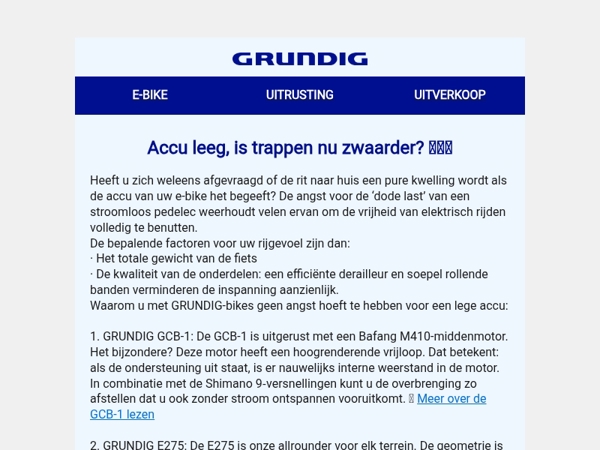 Accu leeg, is trappen nu zwaarder? 🔋🚴‍♂️