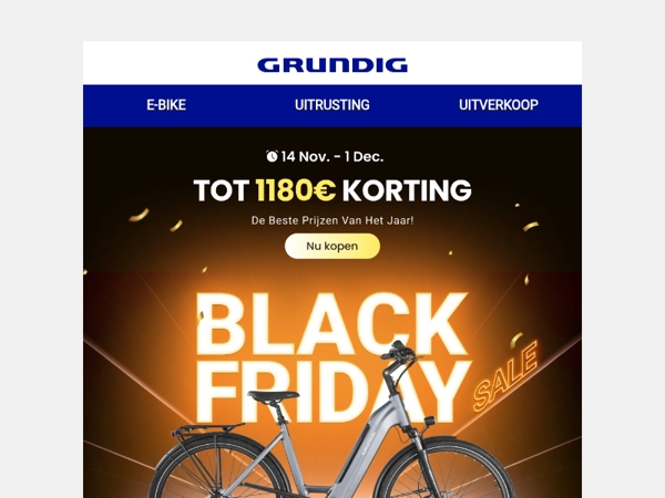 Black Friday Sale! TOT 1180€ KORTING!