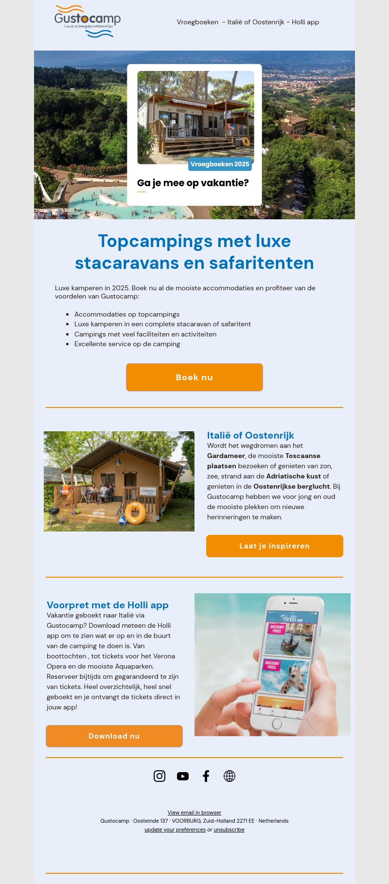 Luxe kamperen in Italië of Oostenrijk Luxe kamperen in Italië of Oostenrijk