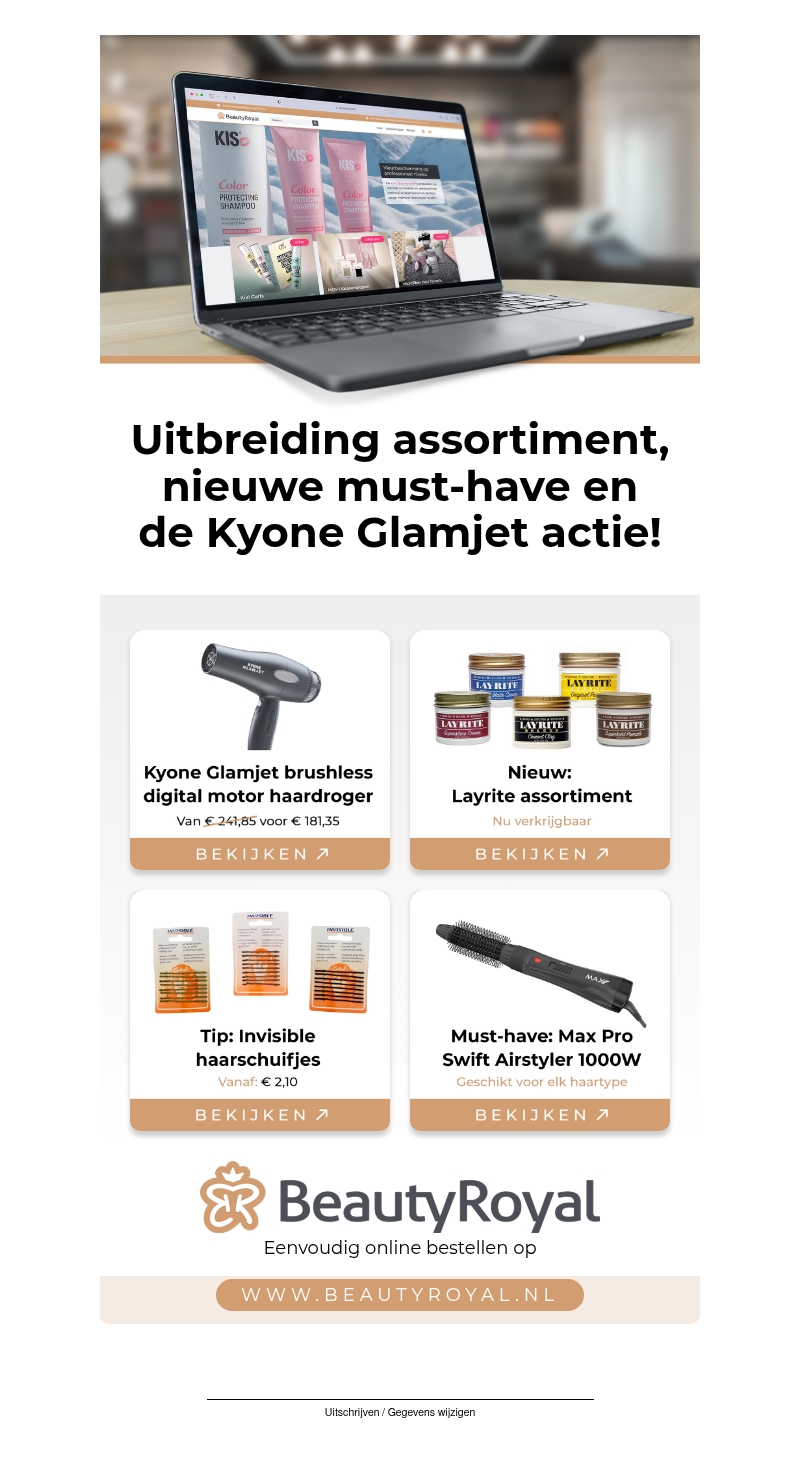 Uitbreiding assortiment + Kyone Glamjet actie π₯β¨ Uitbreiding assortiment + Kyone Glamjet actie π₯β¨