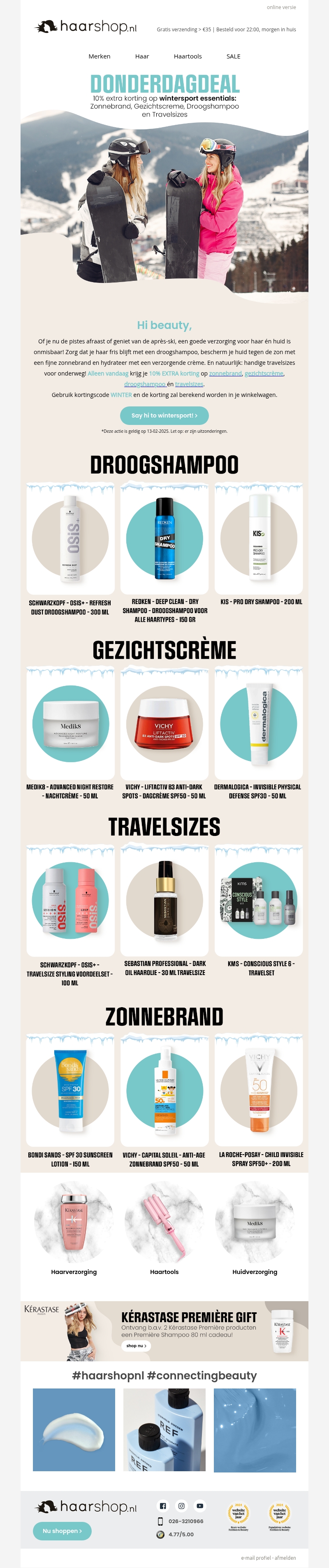 DonderDagDeal: 10% EXTRA korting op wintersport essentials ❄ DonderDagDeal: 10% EXTRA korting op wintersport essentials ❄
