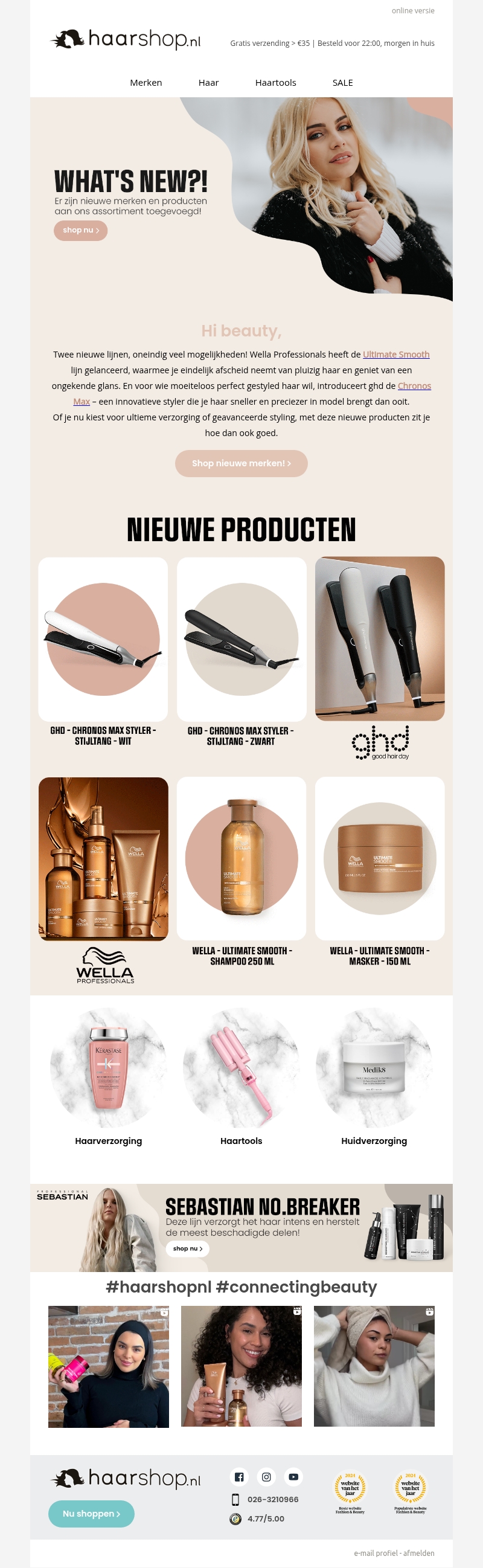 NIEUW: ghd chronos max & Wella Ultimate Smooth ๐ฅ NIEUW: ghd chronos max & Wella Ultimate Smooth ๐ฅ
