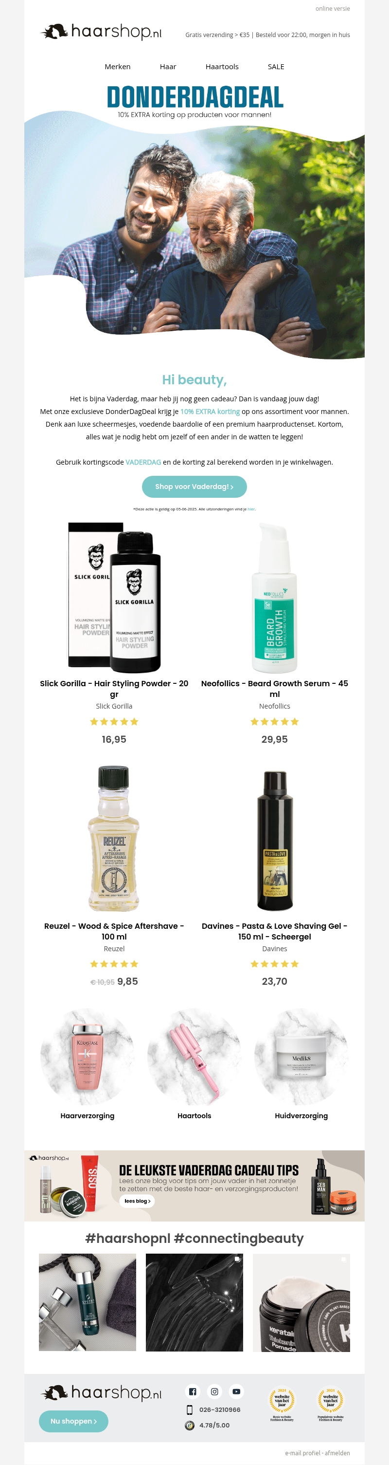 Heb jij al iets voor Vaderdag, beauty? ๐ Heb jij al iets voor Vaderdag, beauty? ๐