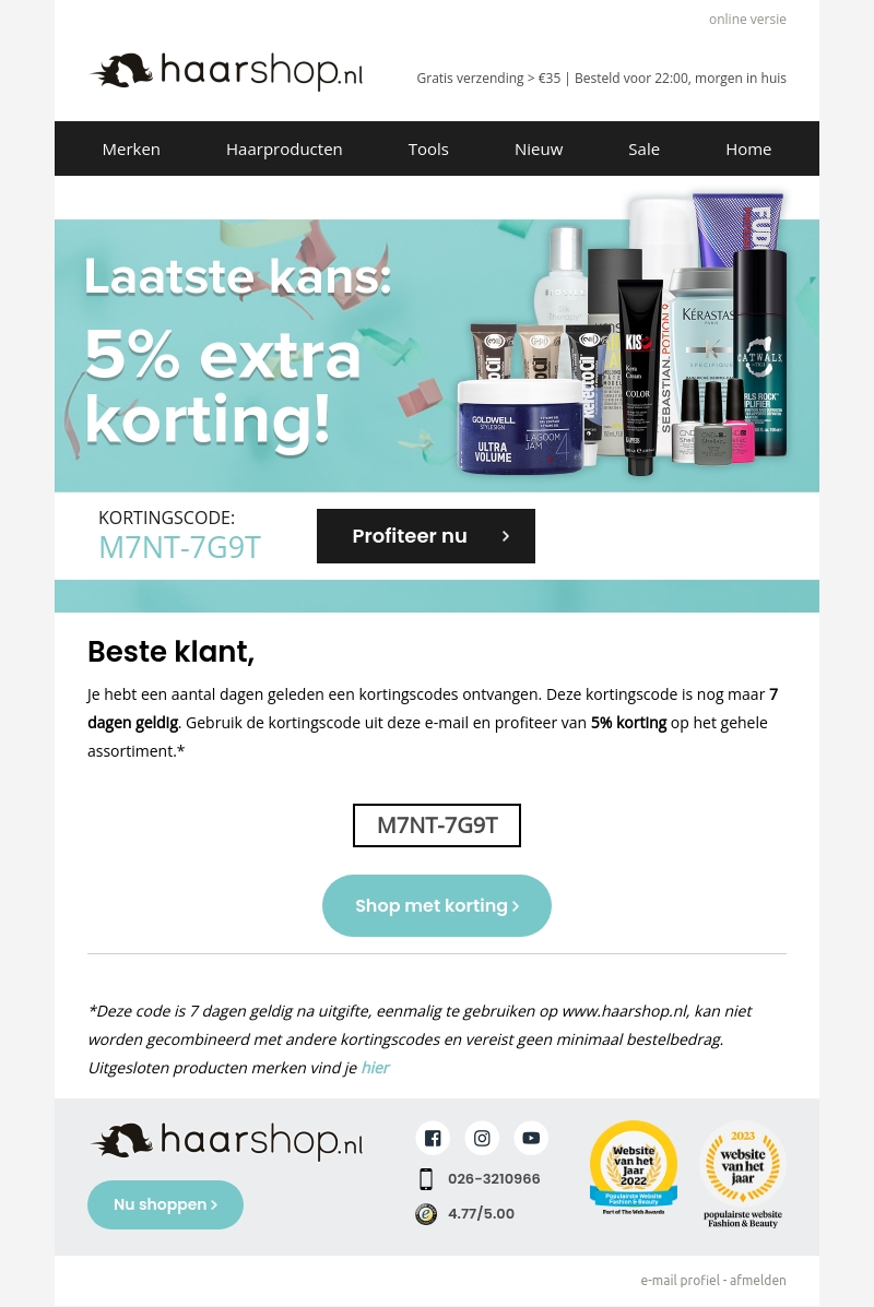 Laatste kans: Kortingscode verloopt bijna Laatste kans: Kortingscode verloopt bijna