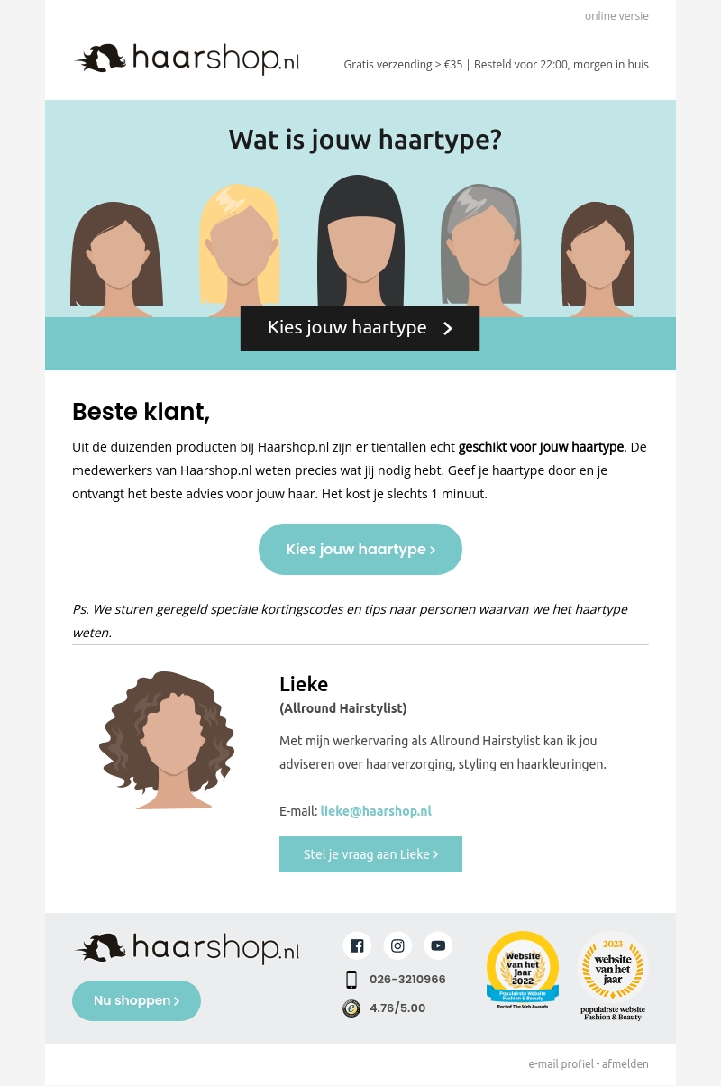 Wat is jouw haartype ? Wat is jouw haartype ?