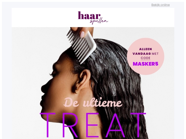 Vergeet je haarmasker niet ❗