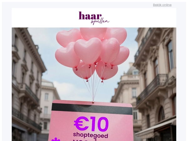 Hey you, vergeet je €10 shoptegoed niet 💸