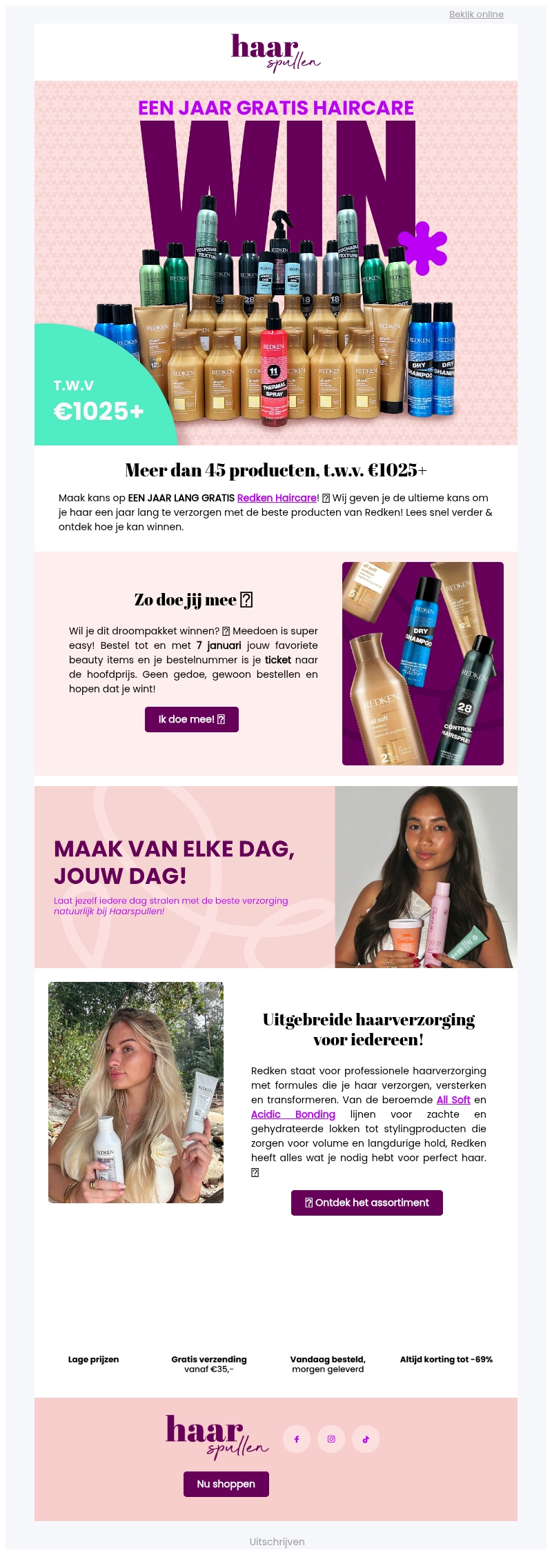 Win een jaar lang GRATIS haircare van Redken π²π Win een jaar lang GRATIS haircare van Redken π²π