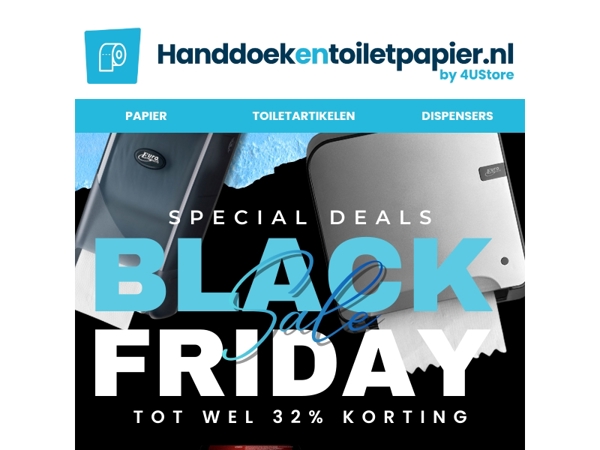 🔥Tijd voor Black Friday deals op dispensers en meer!