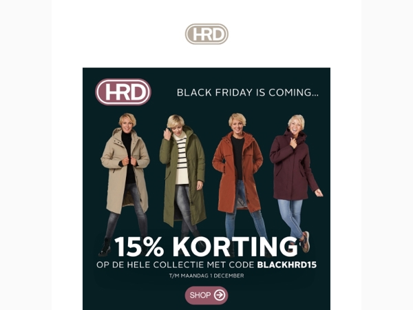 LAATSTE DAG : ALLEEN VANDAAG NOG 15% KORTING OP DE GEHELE COLLECTIE