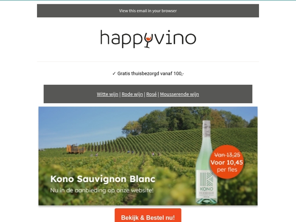 Nieuw-Zeelandse klasse: Kono Sauvignon Blanc in de aanbieding
