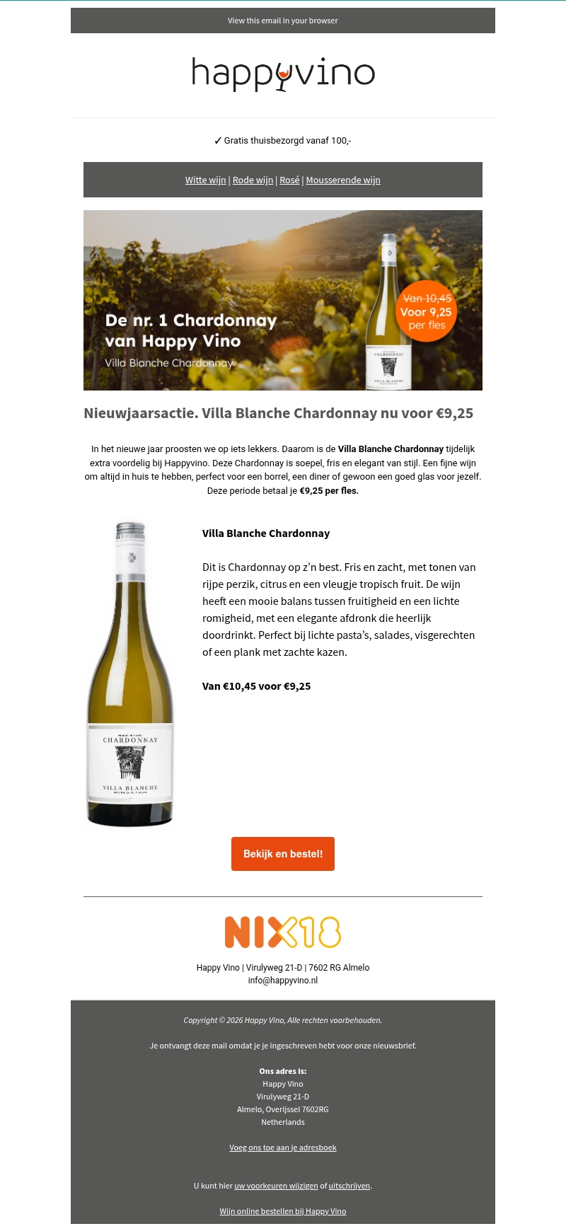 Villa Blanche Chardonnay deal. nu voordelig Villa Blanche Chardonnay deal. nu voordelig
