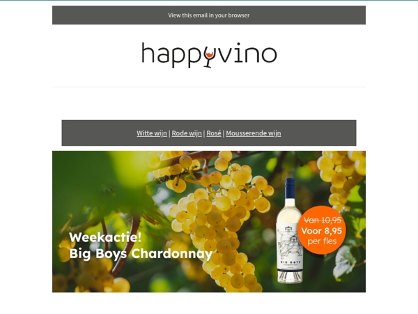 Alleen dit weekend: Big Boys Chardonnay nu €8,95!