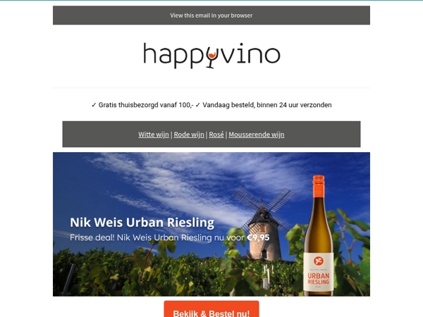 AANBIEDING: Nik Weis Urban Riesling 🥂