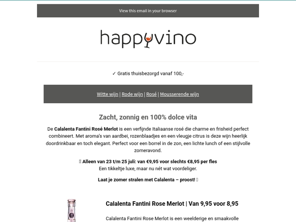 Zwoele rosé uit Italië – nu voor €8,95! 🌸