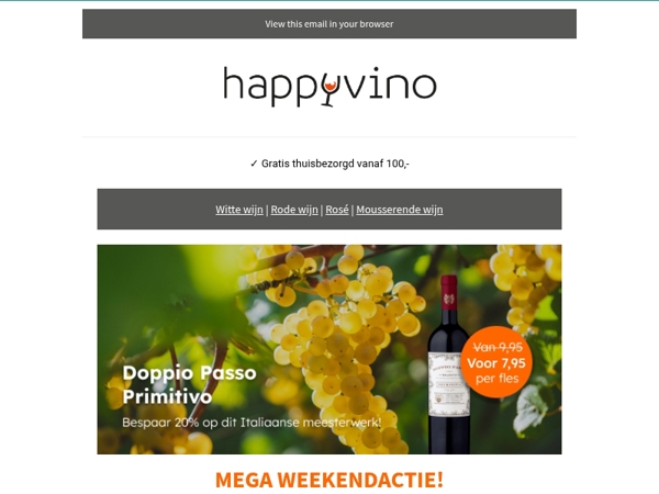 Doppio Passo Primitivo dit weekend voor €7,95!