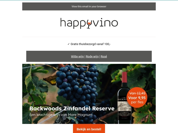 Backwoods Zinfandel Reserve – dit weekend voor €9,95!