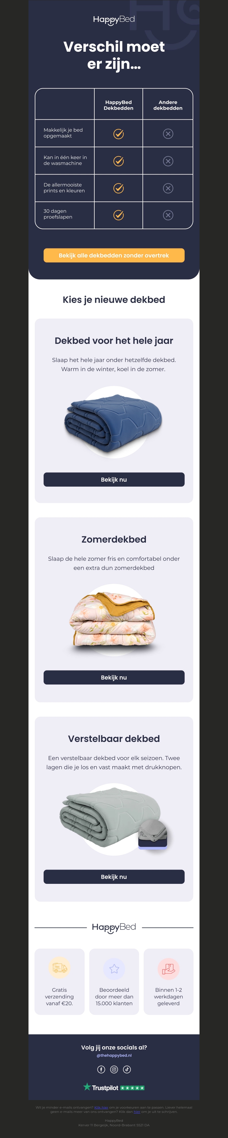 HappyBed dekbedden vs "gewone" dekbedden. 💤 HappyBed dekbedden vs "gewone" dekbedden. 💤