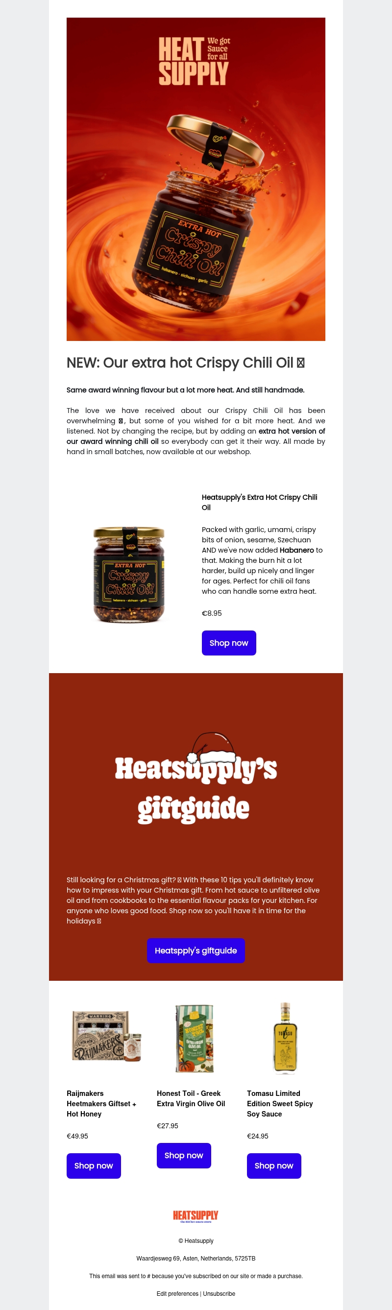 ATTENTION HOTHEADS! 🥵 NEW: HEATSUPPLY'S EXTRA HOT CRISPY CHILI OIL ATTENTION HOTHEADS! 🥵 NEW: HEATSUPPLY'S EXTRA HOT CRISPY CHILI OIL