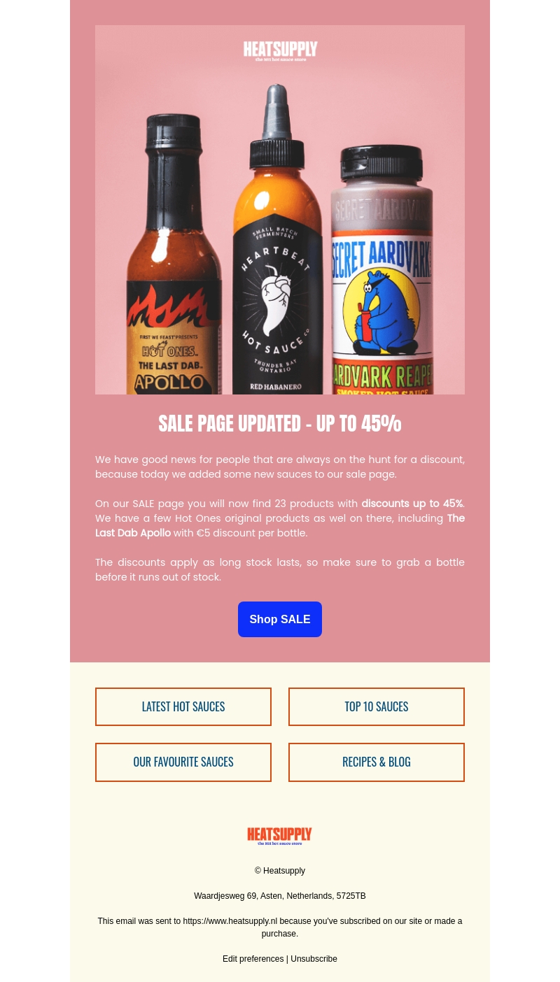 SALE up to 45% on updated selection! SALE up to 45% on updated selection!